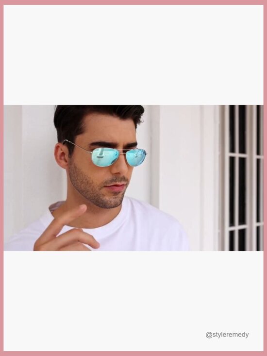 Polarized Aviator Sunglasses for Small Narrow Face Metal Frame main image 2